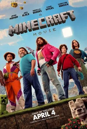 A Minecraft Movie 2025 Hindi Dual Audio HD Poster Download - filmyfly