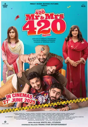 Mr & Mrs 420 Again 2025 Punjabi HD Poster Download - filmyfly